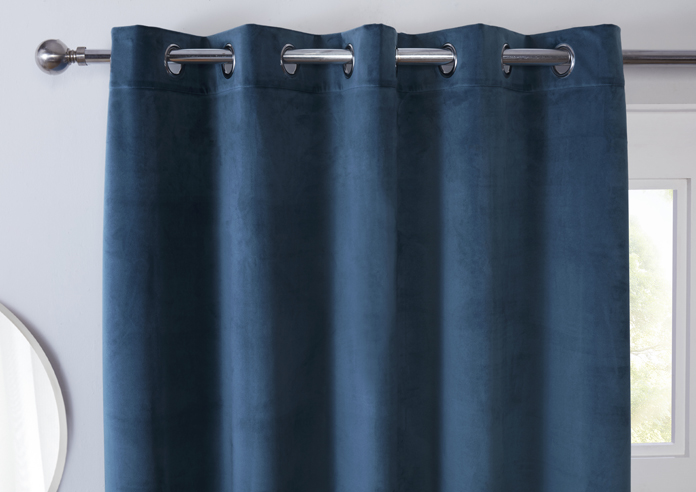 Casa (Blackout) Eyelet, Blue - Ready Made Curtains - Image 9